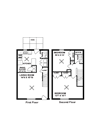 2 bedroom 2 bathroom floor plan H 2 bedroom 2 bathroom floor plan H at Park Place Apartments, Louisville, KY, 40214